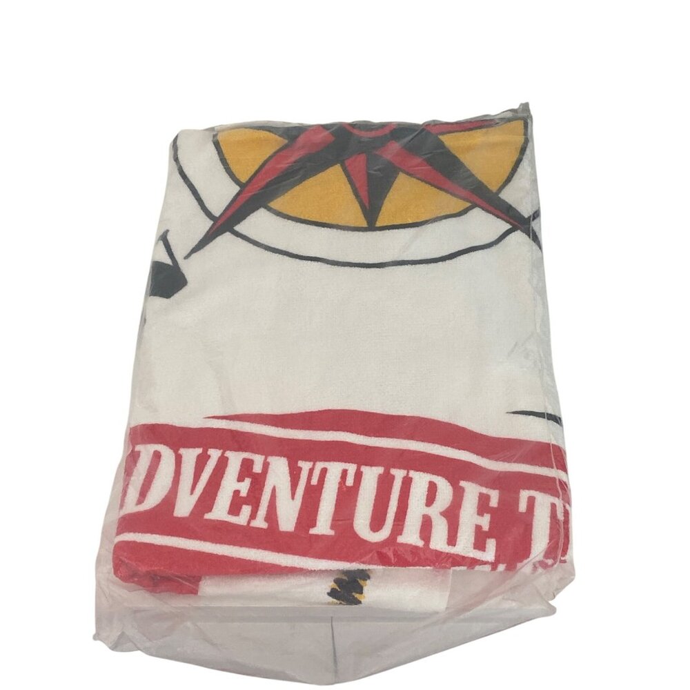 VTG Marlboro Cigarette Adventure Team Compass Beach Towel Terry Cloth Promo NIP